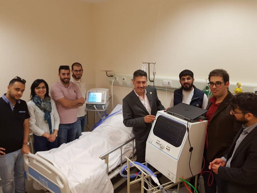  الجامعة العربية الأمريكية تساهم بدعم مشروع جهاز التنفس الاصطناعي الأول من نوعه في فلسطينCOVENT